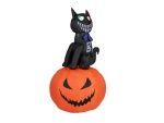 EUROPALMS Halloween Inflatable Figure Cat with Pumpkin, 183cm