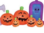 EUROPALMS Halloween Inflatable Figure Ghost with Pumpkin,...