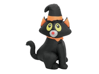 EUROPALMS Halloween Aufblasbare Figur Katze, 122cm