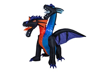 EUROPALMS Halloween Inflatable Figure Dragon, 208cm