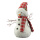 Schneemann aus Styropor/Stoff     Groesse: 44x34x20cm    Farbe: weiß/rot