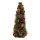 Tannenbaum aus Kunststoff/Naturmaterial/Styropor     Groesse: 42x17cm    Farbe: naturfarben/rot