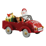 Weihnachtsmann im Cabrio aus Blech, batteriebetrieben 2x...