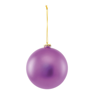 Weihnachtskugel aus Kunststoff, matt     Groesse: 14cm    Farbe: hellviolett