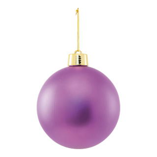 Weihnachtskugel aus Kunststoff, matt     Groesse: 20cm    Farbe: hellviolett