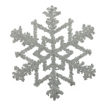 Schneeflocke aus Kunststoff, mit Hänger     Groesse:...