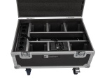 ROADINGER Flightcase 6x AKKU IP TL-3 QCL Trusslight CRMX mit Ladefunktion und Rollen