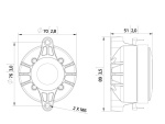 LAVOCE DF10.101LE 1" Compression Driver, Ferrite Magnet