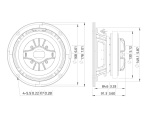 LAVOCE CSF061.70K 6.5" Coaxial Speaker, Ferrite, Steel Basket Driver