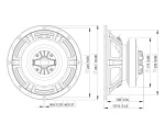 LAVOCE CSF102.50K 10" Coaxial Speaker, Ferrite, Steel Basket Driver