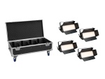 EUROLITE Set 4x LED PLL-576 CW/WW Panel + Case with wheels