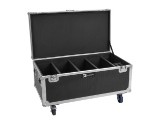 ROADINGER Flightcase 4x Multiflood IP 18x10W RGBW Wash CRMX mit Rollen