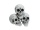 EUROPALMS Halloween Skull, 3x