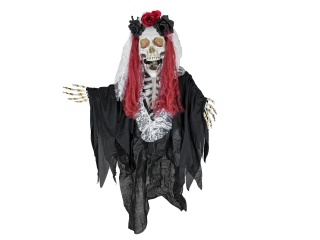 EUROPALMS Halloween Figure Skeleton La Catarina, animated, 100cm