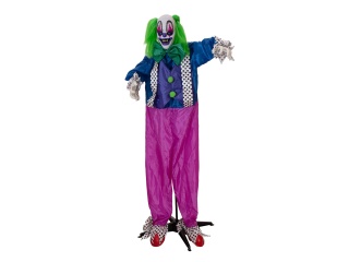 EUROPALMS Halloween Figure Clown Charly, animated, 164cm