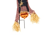 EUROPALMS Halloween Bodenstecker Figur Kürbismann kopfüber, animiert, 153cm