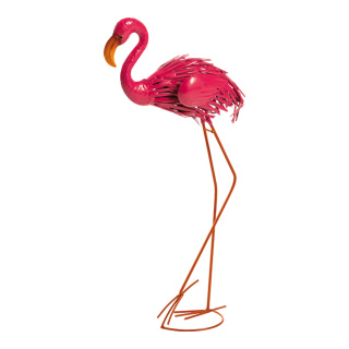 Flamingo 2-teilig, aus Metall     Groesse: 60x35x12cm    Farbe: fuchsia