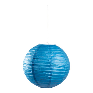 Lampion aus Papier, zum Hängen     Groesse: Ø 30cm    Farbe: blau