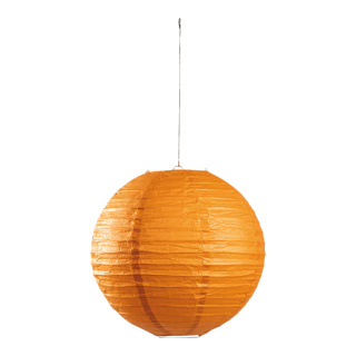 Lampion aus Papier, zum Hängen     Groesse: Ø 30cm    Farbe: orange