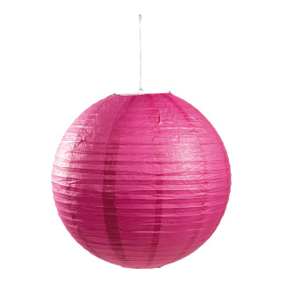 Lampion aus Papier, zum Hängen     Groesse: Ø 60cm    Farbe: pink