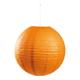 Lampion aus Papier, zum Hängen     Groesse: Ø 60cm    Farbe: orange