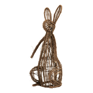 Hase aus Holzzweigen, stehend     Groesse: 56x24x19cm    Farbe: braun