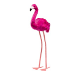 Flamingo aus Styropor, mit Federn beklebt     Groesse:...