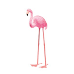 Flamingo aus Styropor, mit Federn beklebt     Groesse:...