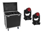 EUROLITE Set 2x LED TMH-S400 CMY + Case mit Rollen