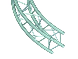 ALUTRUSS DECOLOCK DQ-4 Element für Kreis d=5m 45°