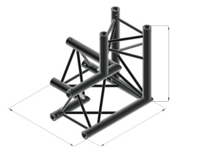 ALUTRUSS TRILOCK S-PAL-33 3-Weg-Ecke \/ rechts