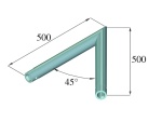 ALUTRUSS DECOLOCK DQ1-C19 2-Way Corner 45°