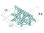 ALUTRUSS DECOLOCK DQ3-SPAT43 4-Weg T-Stück /\ sw