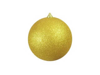 EUROPALMS Deco Ball 20cm, gold, glitter