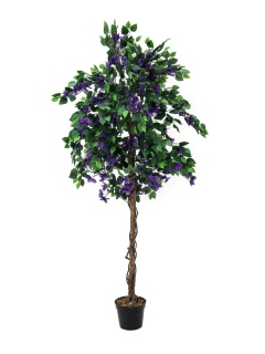 EUROPALMS Bougainvillea, lavendel, Kunstpflanze, 180cm