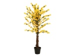 EUROPALMS Forsythia tree with 3 trunks, artificial plant,...