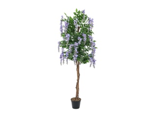 EUROPALMS Goldregenbaum, Kunstpflanze, violett, 150cm