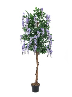 EUROPALMS Goldregenbaum, Kunstpflanze, violett, 180cm