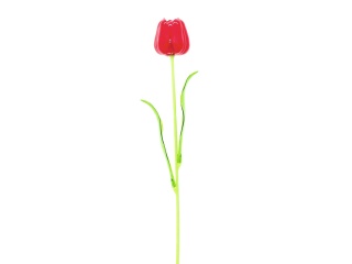 EUROPALMS Kristalltulpe, Kunstblume, rot, 61cm 12x