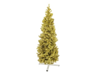 EUROPALMS Fir tree FUTURA, gold metallic, 180cm