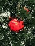 EUROPALMS LED Weihnachtskugel 6cm, rot 6x