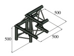 ALUTRUSS TRILOCK S-PAL-31 3-way Corner /\ right