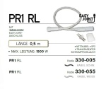 PR1 RL M - Kabel Schwarz   Kabelfarbe: schwarz   Lichtschlauch --> Led Pro 230V