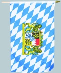 Fahne am Holzstiel Kunstseide     Groesse:30x45cm...