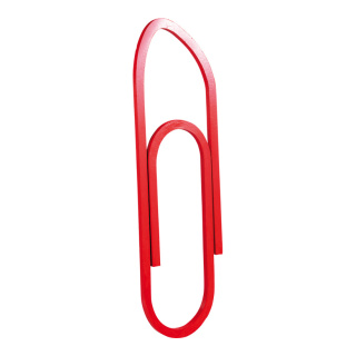 Büroklammer Styropor     Groesse: 90x25cm    Farbe: rot     #