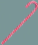 Candy stick 6-fold - Material: plastic - Color: red/white...