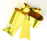 Pull-bow ribbon  - Material: metal foil - Color: gold -...
