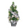 Tannenbaum geschmückt, mit 20 LED, warm/weiß, Stecker: 2,5A, 250V     Groesse: Ø 45cm    Farbe: silber/grün