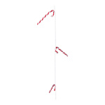 Candy stick garland 12-fold - Material: plastic - Color:...