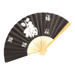 Fan 3-coloured assorted, paper, wood     Size: 40x22cm...